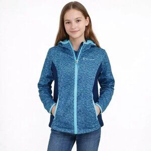 FREE COUNTRY kids JACKET blue HOODED boys UNISEX girls COAT SIZE 4